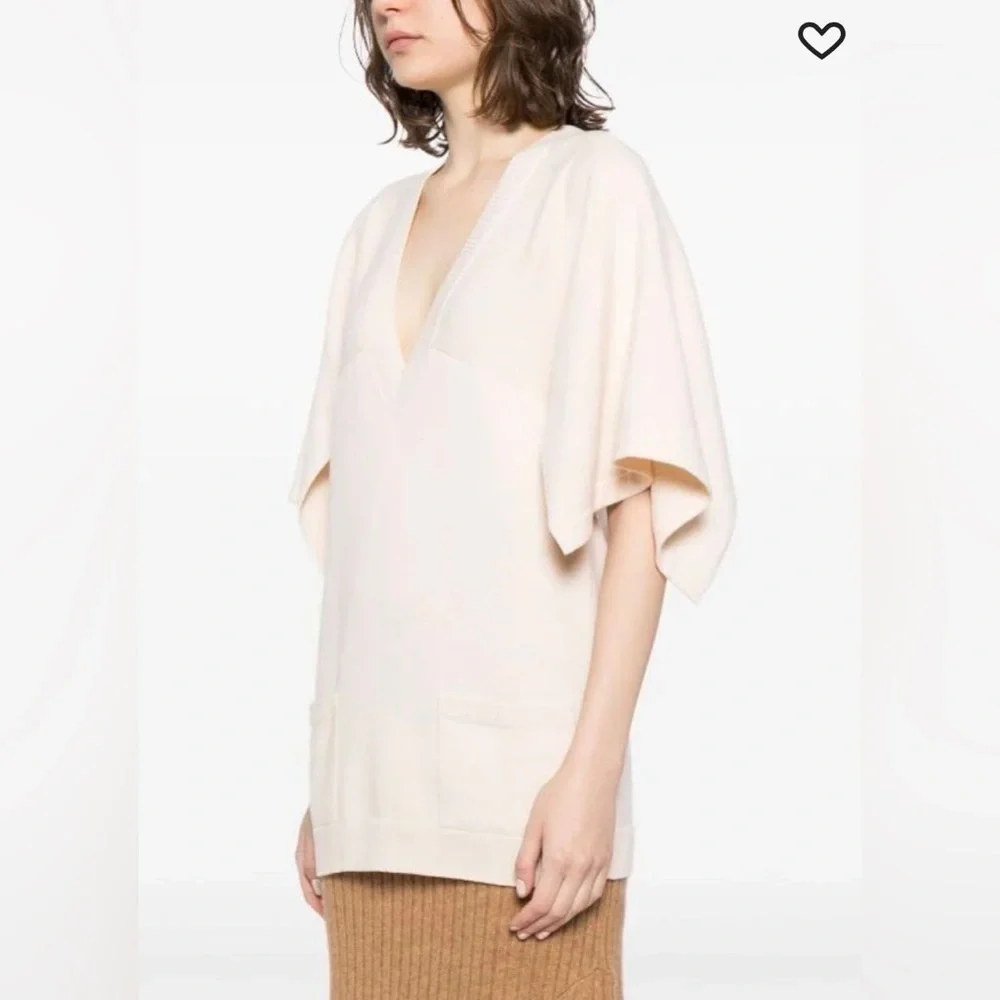 Chanel 2012 Runway Resort Ivory Cashmere Tunic Size S